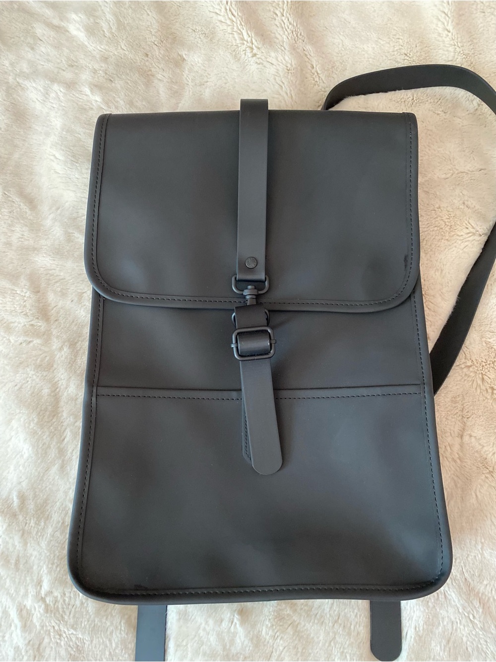Rains Waterproof black backpack